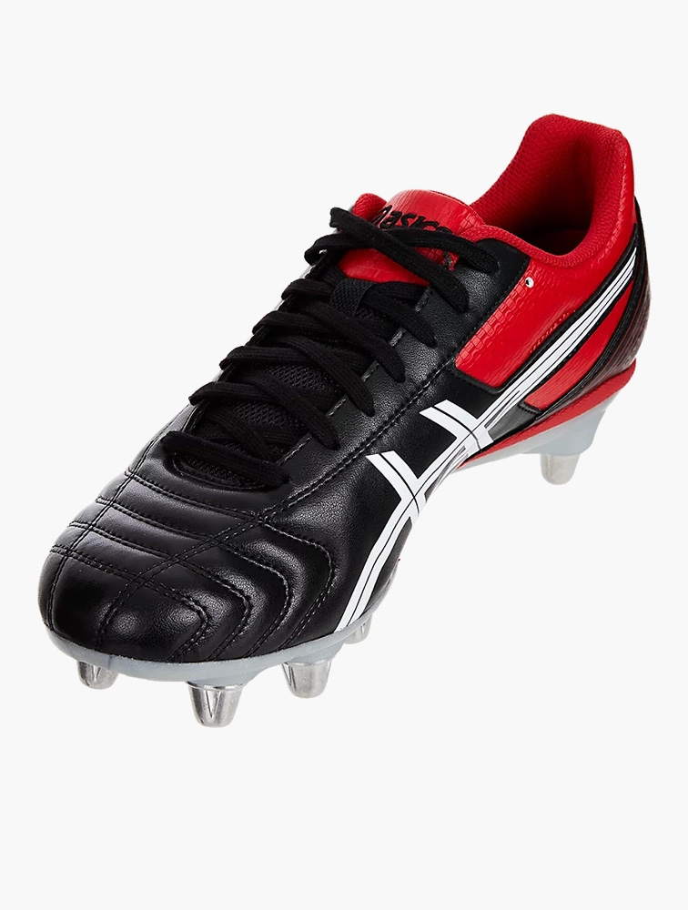 MyRunway | Shop Asics Black & Classic Red Lethal Warno St2 Rugby