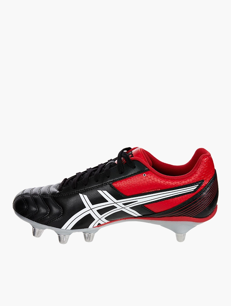 MyRunway | Shop Asics Black & Classic Red Lethal Warno St2 Rugby